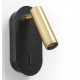Applique DIRK- avec liseuse -fixation en saillie - LED SMD 3W 3000K - 200 lumens et son interrupteur Noir Or