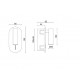 Applique DIRK- avec liseuse -fixation en saillie - LED SMD 3W 3000K - 200 lumens et son interrupteur Noir Or