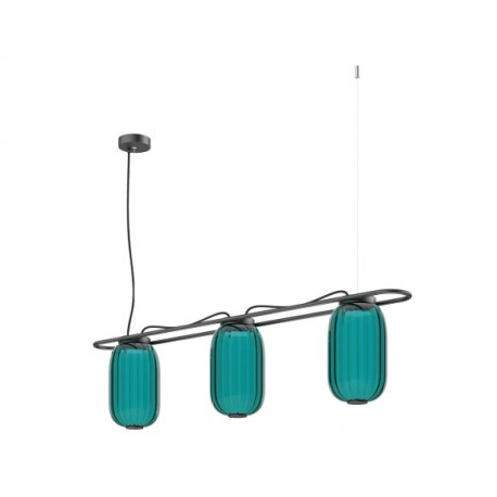 Applique en verre cristal VERT- crée par le désigner Nacho Timon -LED SMD AC 10W 830lm 2700K CRI90- 2700 kelvins