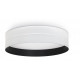 suspension circulaire ronde à poser en saille blanc extérieur, intérieur noir, diamètre 405 mm, 30 w, 3316 lumens