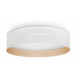 suspension circulaire ronde à poser en saille blanc extérieur, intérieur noir, diamètre 405 mm, 30 w, 3316 lumens