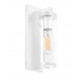 Applique en forme de lantern 18 w - IP20 - E27 - verre transparent -BLANC