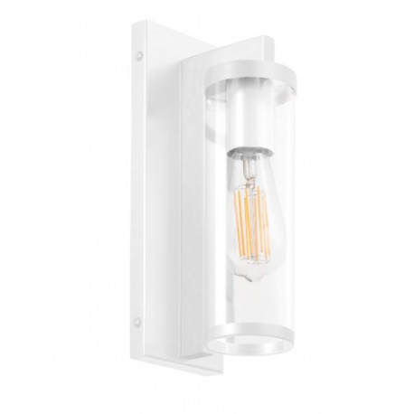 Applique en forme de lantern 18 w - IP20 - E27 - verre transparent -BLANC