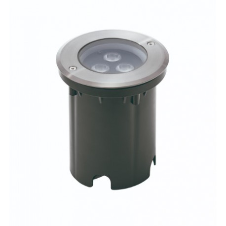 Encastré de sol Clot Round IP67 5 w 3000 k acier inoxydable- IK10 - diamètre extérieur 120 mm