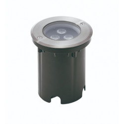 Encastré de sol Clot Round IP67 16 w 3000 k acier inoxydable- IK10 - diamètre extérieur 120 mm