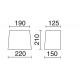 Applique de lecture FIRENZE2 E27 +LED SMD 3W 3000K nickel satin abat jour blanc demi lune 