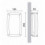 lot de 30 hublots rectangulaires graphite douille 2* E27 classe I IP65 -aluminium - KIRA - Coloris Anthracite- IP54-IK08