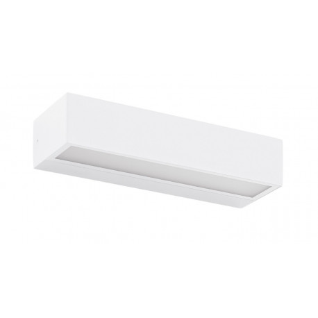 Applique rectangulaire CROMA LED SMD 14 W cct -2700/3200/4000 k-CRI80 -blanc-IP65- éclairage vers le bas
