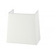 Applique liseuse de lecture FIRENZE2 E27 +LED SMD 3W 3000K nickel satin abat jour carré- 2 prises USB