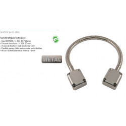 Jarretières passe-câbles Flexible passe câble avec entrée sortie boîtier Nickelé diamètre interne 10mm