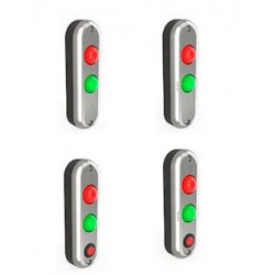 voyant de signalisation avec alarme sonore + bouton poussoir 12/24 CC et 12/28VA