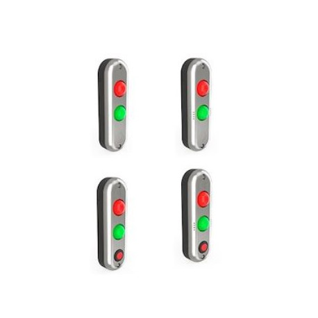 voyant de signalisation avec alarme sonore + bouton poussoir 12/24 CC et 12/28VA