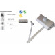 Pupitre de gestion 1 porte avec 1 bouton poussoir lumineuxssoir 12/24 CC et 12/28VA