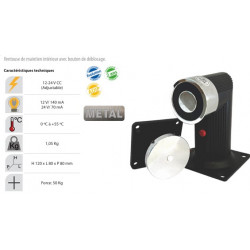 Ventouse de maintien intérieure avec bouton de déblocage.- force 50 kgs