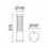 Borne Extérieure DALI IP65 IK08- MAXIMA- HAUTEUR 593 LED SMD 24W - 3 870 lm -CRI80 - ANTHRACITE-3000 K