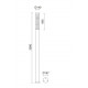 Colonne d'éclairage extérieur DALI MAXIMA- IP65 - IK 08 - HAUTEUR 2 M - LED SMD 42W - 6193 lm -CRI80 - ANTHRACITE- 2700K