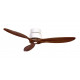 Ventilateur de plafond MISTRAL coloris blanc avec lames en bois HETRE