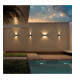 Applique murale en aluminium BEAM IP65 - up&down -LED 12 W - CRI80 3000K 105º- CORTEN- largeur 180 mm