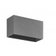 Applique murale en aluminium BEAM IP65 - up&down -LED 12 W - CRI80 3000K 105º- CORTEN- largeur 180 mm