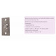 Bouton poussoir no/nf lumineux - pose en encastré - conforme à la norme PMR