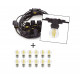 Guirlande guinguette extérieure PORTOFINO - indice IP65 - longueur 10 ml- 12 * E27- 4W 470lm CRI80 3000K