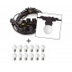 kit Guirlande guinguette extérieure PORTOFINO - indice IP65 - longueur 10 ml- 12 * E27- 4W 470lm CRI80 3000K