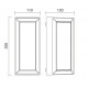 Applique Dau L250 4 faces, en aluminium U IP65 Phase coupée C LED SMD 13W