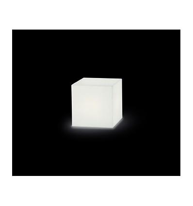 Lampadaire BLOCK lumineux IP55 E27 15W Blanc- 430 *430 cm - Poids maximum pris en charge 100 kgs.- à poser