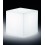 Lampadaire BLOCK lumineux IP55 E27 15W Blanc- 30 * 30 cm - Poids maximum pris en charge 100 kgs.- avec fixation