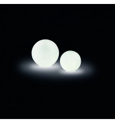 Lampadaire BALLON IP55 E27 25W Blanc- diamètre 40 cm 