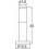 Borne extérieure ABREGO indice IP44 - matière en Acier inoxydable - hauteur 45 cm - à équiper en E27