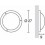Hublot diamètre 27 cm - MIR - Blanc- IP65 - IK10- à équiper d'ampoule E27
