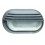 Applique murale ovale avec visière -FAR anti vandale - IK06 - IP44 - E27 - 12W Blanc- asymétrique- largeur 205 mm