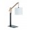 Applique BRITTA - IP20 - E27- 60W- coloris noir - beige - abat jour blanc