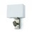 MONNET- IP20-E27 maxi 60W+LED 3 W -160 lm - coloris Satin Nickel