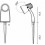 Spot piquet orientable 335 ° - IP67 - IK 07 - 240V - GU10 - NOIR - Hauteur totale 34.4 cm