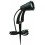 Spot piquet orientable 335 ° - IP67 - IK 07 - 240V - GU10 - NOIR - Hauteur totale 34.4 cm
