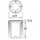 Encastré au sol BORA IP67 GU10 4.50W Acier inoxydable- IK10 - diamètre extérieur 110 mm - résistant à 2500 kgs