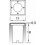 Encastré au sol CARRE BORA IP67 GU10 4.50W Acier inoxydable- IK10 - diamètre extérieur 110 mm - résistant à 2000 kg