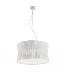 Suspension Cora - 3 * E 27 disponibles en trois couleurs: noir, blanc et beige.