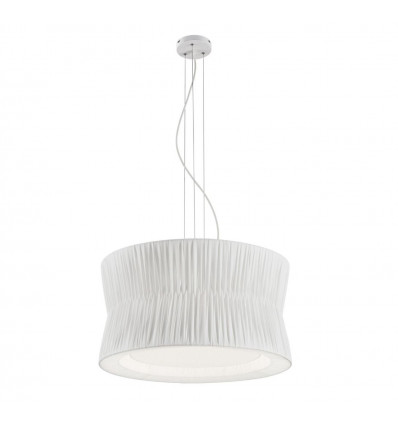 Suspension Cora - 3 * E 27 disponibles en trois couleurs: noir, blanc et beige.