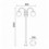 Lampadaire extérieur BOOM-2 BRAS EN FORME DE BOULES- BLANC